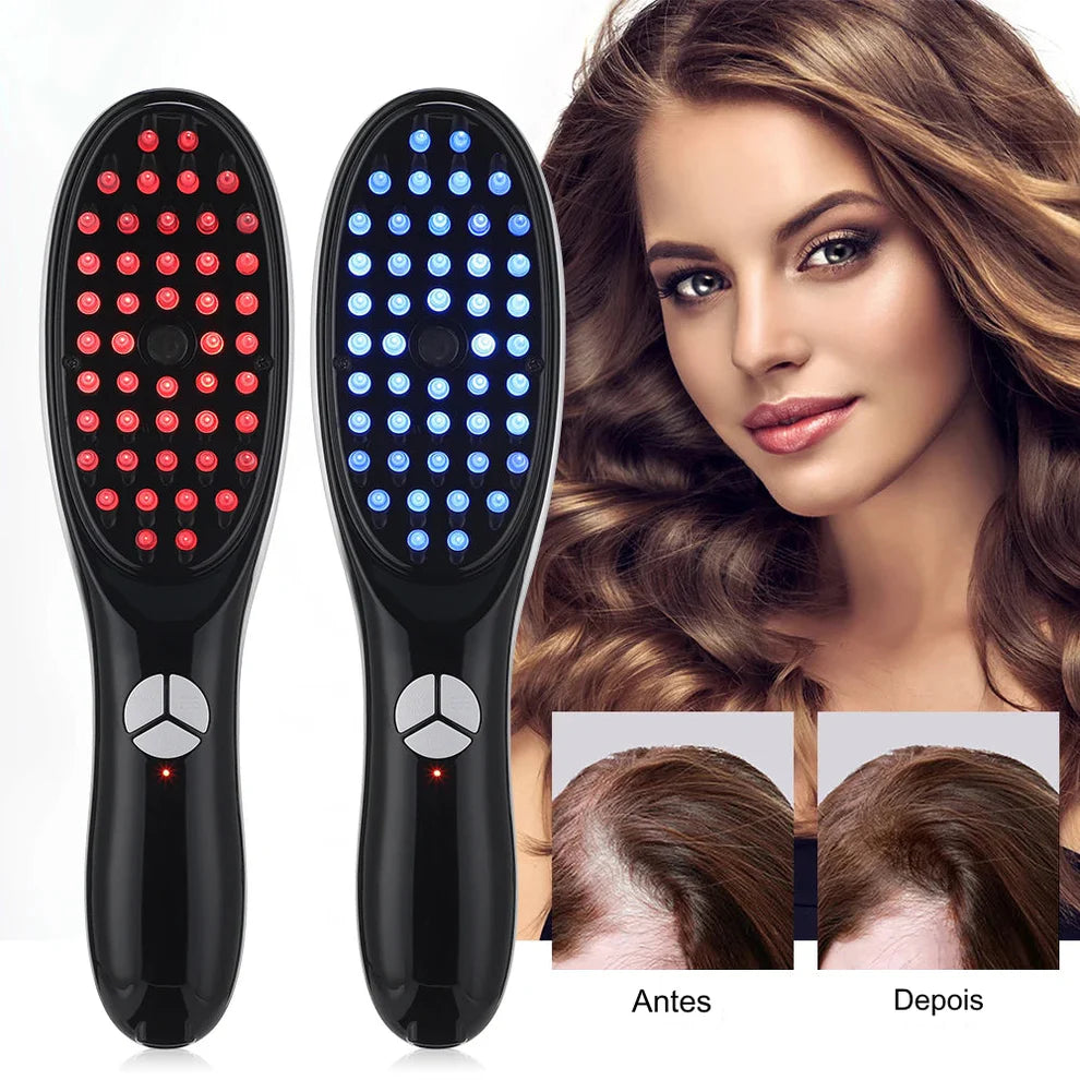 LED Anti-queda 4 em 1 para Crescimento Capilar - Escova Smarts Terapia™